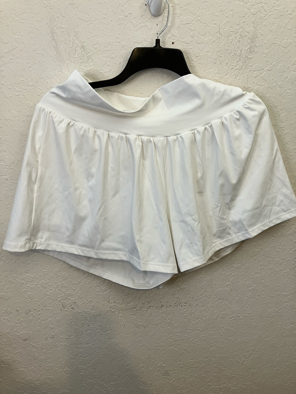 Halara Softly-zero Airy White 2-in-1 shorts-long
